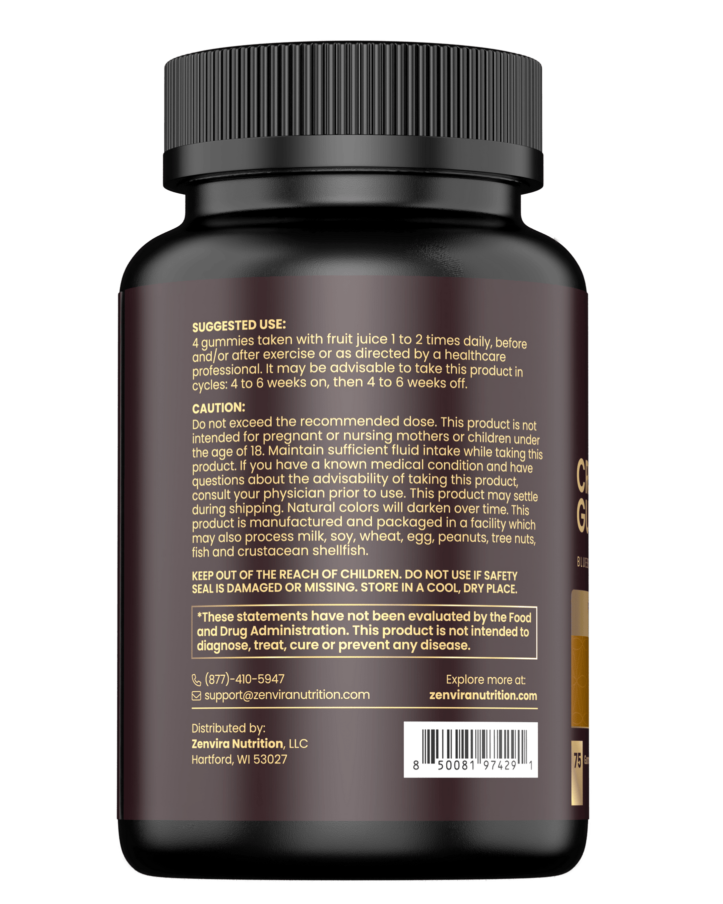 Creatine Gummies — Sugar Free